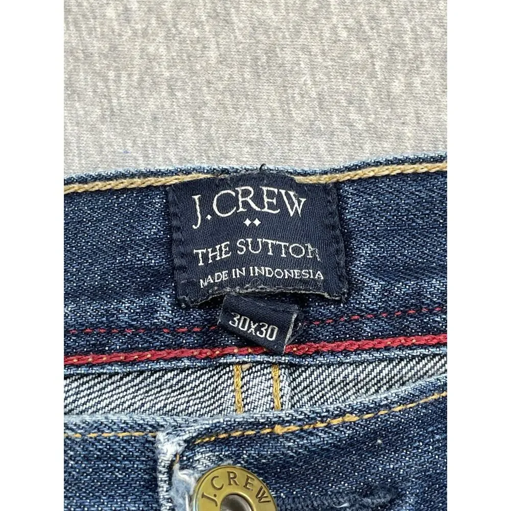 J Crew Jeans Mens 30 x 30 Blue 100%‎ Cotton The Sutton Straight